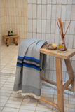 Honeycomb XL Bath Towel - Azur - Drap de Bain XL Nid d'Abeille