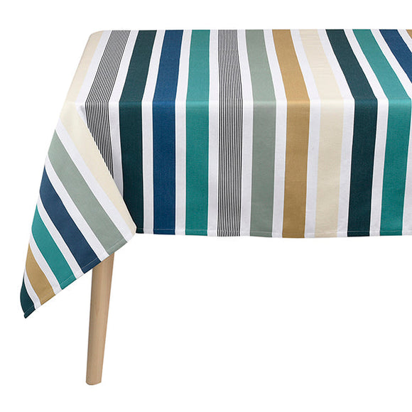 Coated Table Cloth - Garlin Ocean - Nappe Enduite