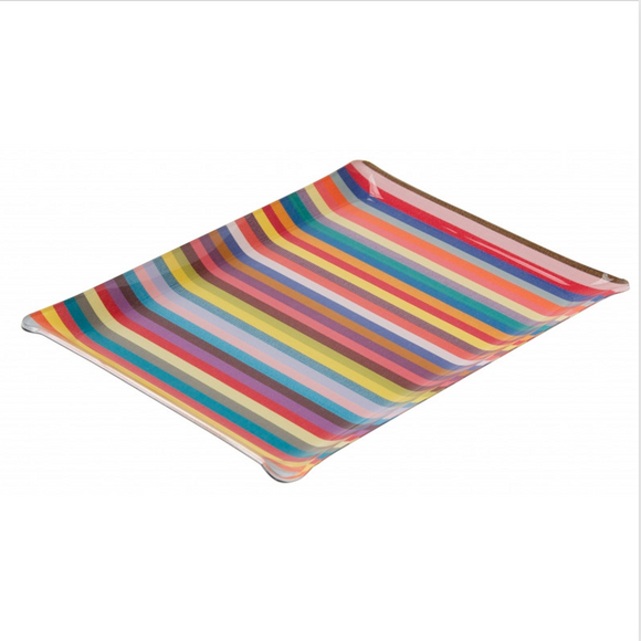 Large tray (acrylic-covered fabric) - Salvador - Plateau grand (toile moulée)