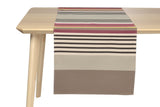 Coated table runner, woven in France, sewn in canada, designed by Artiga