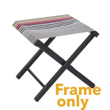 Folding stool made in France by Artiga-natural wood finish or painted with outdoor ready canvas or thick cotton canvas