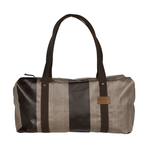 Agar travel & gym bag - Chevron Marron- Sac Agar voyage et gym (Copy)