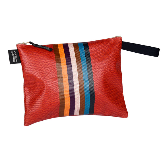 Lena Pouch - Chevron Brique - Pochette Lena