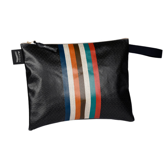 Lena Pouch - Chevron Noir - Pochette Lena