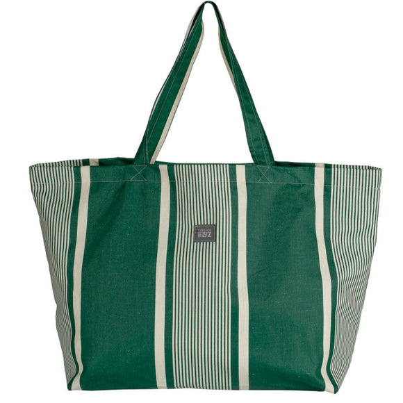 Playa bag with coated fabric - Yvonne Vert - Sac Playa en tissus enduit