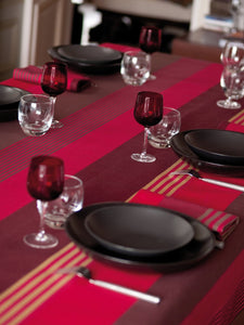 Coated Table Cloth - Ottoman Grenade - Nappe Enduite