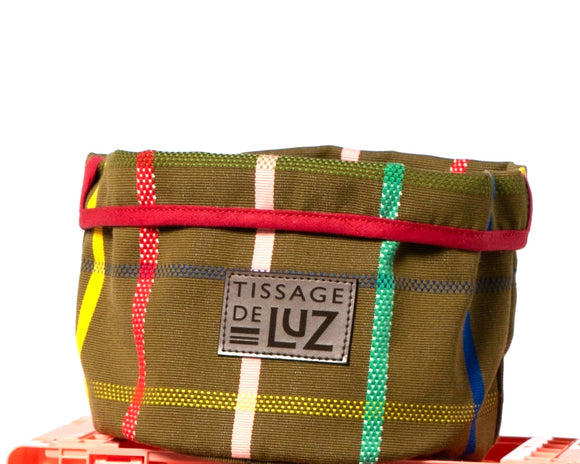 Catch-all basket in transat canvas - Elisabeth Cottage - Corbeille transat canvas