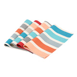 Set of 3 Napkins cotton - Garlin Pêche (organic) - Lot de 3 serviettes coton