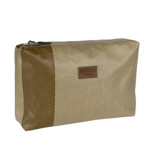 Andrea toiletry bag in wipeable  oil cloth  made in France by Artiga