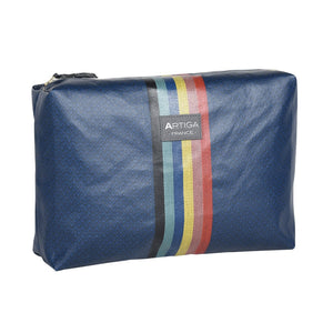 Andrea toiletry bag in wipeable  oil cloth  made in France by Artiga
