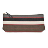 Pencil case in espadrille fabric, made in France