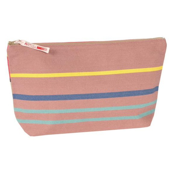 Toiletry bag canvas made in France by Artiga in heavy duty cotton canvas