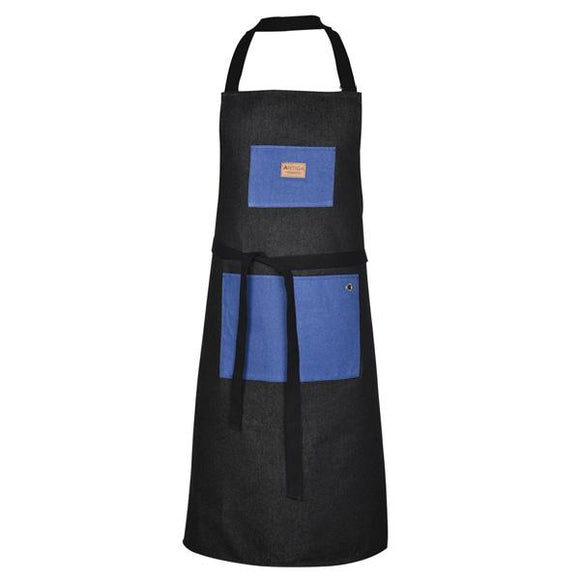 Large apron in recycled jean designed by Artiga