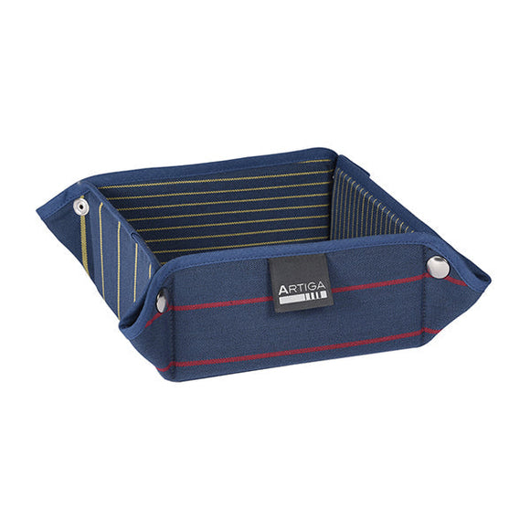 Folding basket square - Sauvelade Bleu - Paniére & vide poche carré
