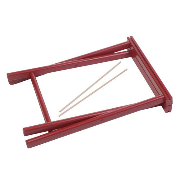 Folding Stool Frame - Red - Structure bois pliant